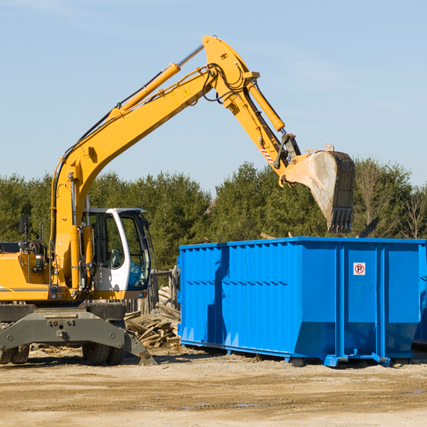 what size residential dumpster rentals are available in Bell Center WI